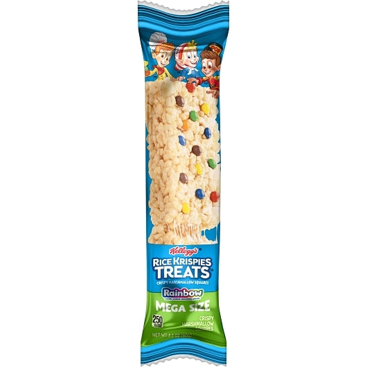 Kellogg's Rice Krispies Treats Squares Rainbow Mega Bar 25.3oz 72ct