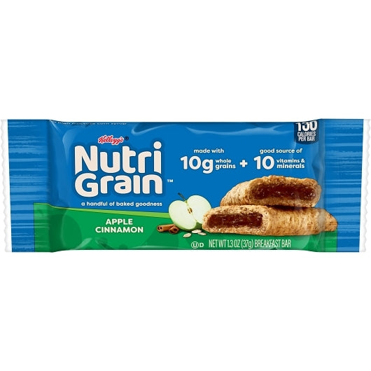 Kellogg's Nutri-Grain Cereal Bars Apple Cinnamon 20.8oz 48ct