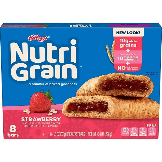 Kellogg's Nutri-Grain Cereal Bars Strawberry 10.4oz 12ct