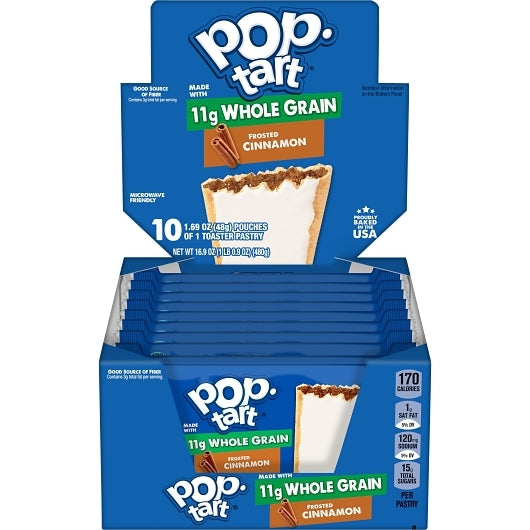 Kellogg's Pop-Tarts Whole Grain Brown Sugar Cinnamon 16.9oz 120ct