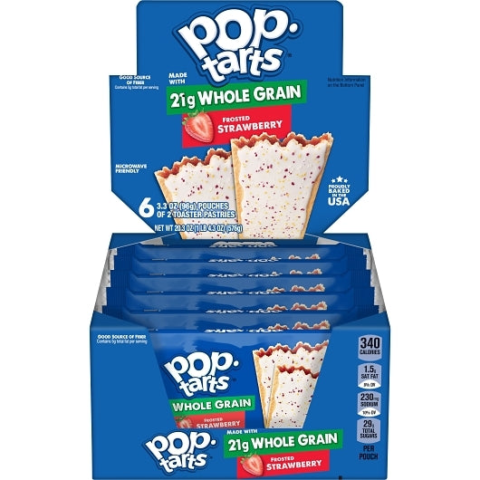 Kellogg's Pop-Tarts Whole Grain Frosted Strawberry 20.3oz 72ct