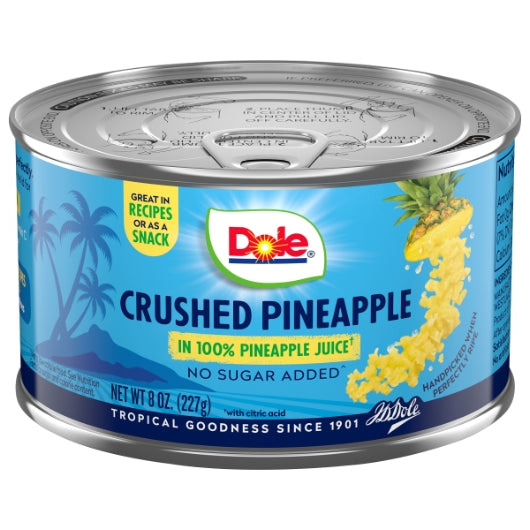 DOLE FANCY CRUSHED PINEAPPLE IN JUICE, 12 - 8OZ