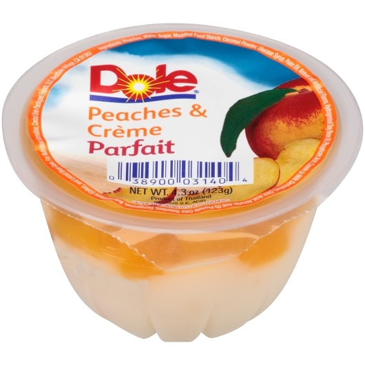 DOLE PEACHES AND CRME PARFAIT, 36 - 4.3 OZ