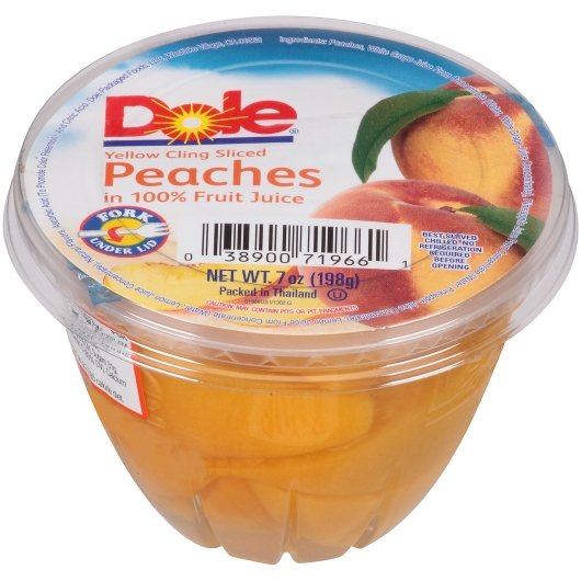 DOLE SLICED PEACHES IN JUICE, 12 - 7 OZ