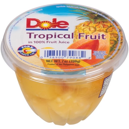 DOLE TROPICAL FRUIT IN JUICE, 12 - 7 OZ
