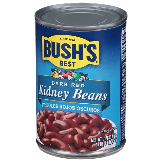 BUSH'S BEST DARK RED KIDNEY BEANS, 12 - 16 OZ