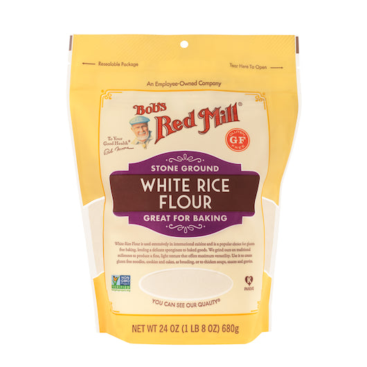 Bob's Red Mill White Rice Flour, one case of four 24oz pouches.