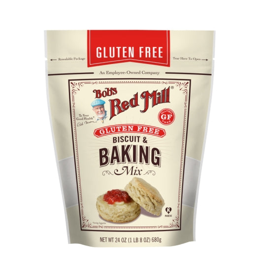 Bob's Red Mill Gluten Free Biscuit & Baking Mix, one case of four 24oz pouches