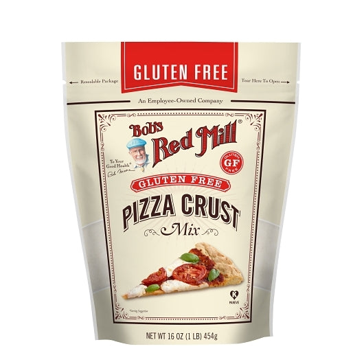 Bob's Red Mill Gluten Free Pizza Crust Mix, one case of four 16oz pouches