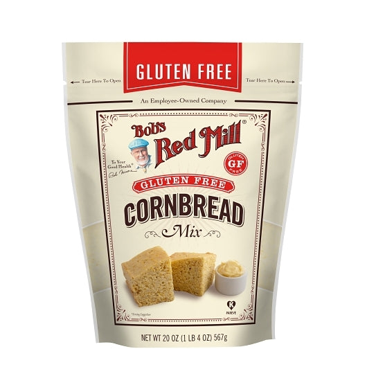 Bob's Red Mill Gluten Free Cornbread Mix, onecase of four 20oz pouches