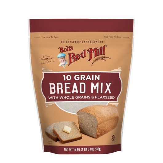 Bob's Red Mill 10 Grain Bread Mix, one case of four 19oz pouches
