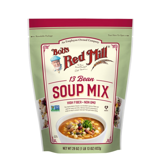 Bob's Red Mill 13 Bean Soup Mix, one case of four 29oz. pouches