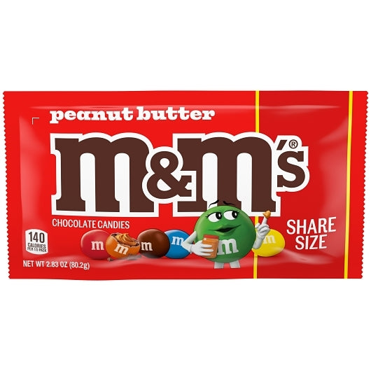 M&M'S PEANUT BUTTER KING SIZE 2.83 OUNCE 24 COUNT 6/CASE