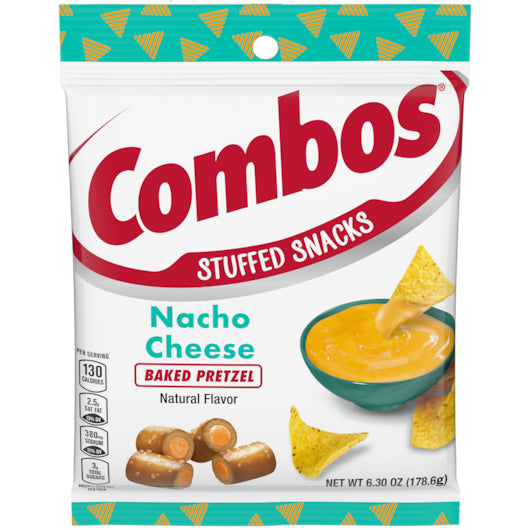 COMBOS NACHO CHEESE PEG PACK 6.3 OUNCES PER BAG 12 PER CASE