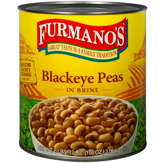 FURMANOS BLACKEYE PEAS, 6 - 108 OZ