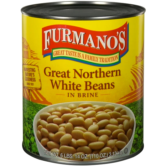 COMMODITY FANCY GREAT NORTHERN BEANS, 6 - 110OZ