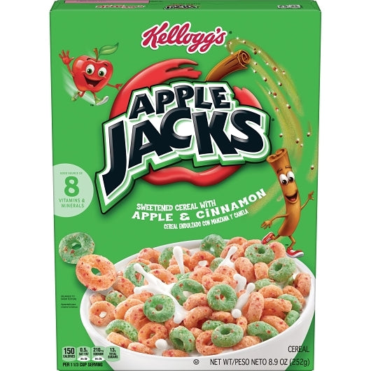 KELLOGG'S APPLE JACKS ORIGINAL CEREAL, 18 - 8.9 OZ