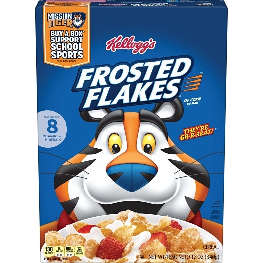 KELLOGG'S FROSTED FLAKES ORIGINAL CEREAL, 18 - 12 OZ
