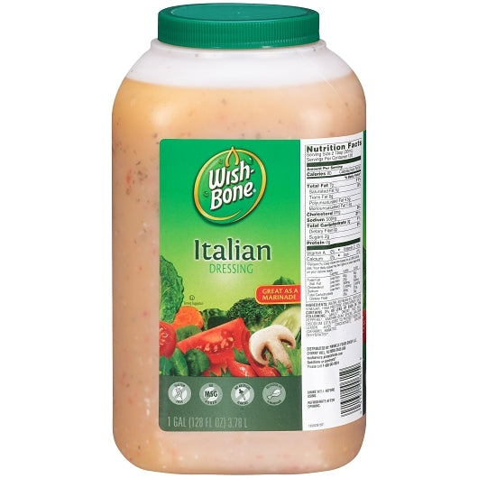 WISHBONE Italian Salad Dressing, 128 FL OZ