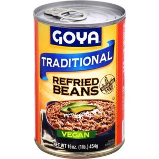 GOYA Traditional Refried Beans Vegan 16 oz