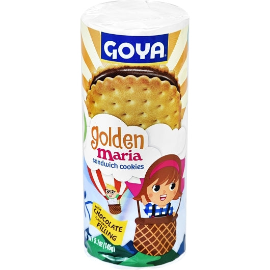 GOYA Golden Maria Sandwich Cookies  with Chocolate 8 Ct. 5.1 oz.