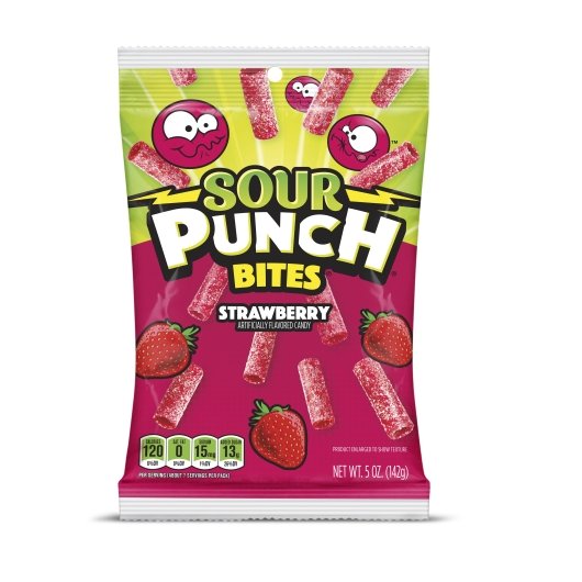 Sour Punch Bites Strawberry Case/HB 12/5oz