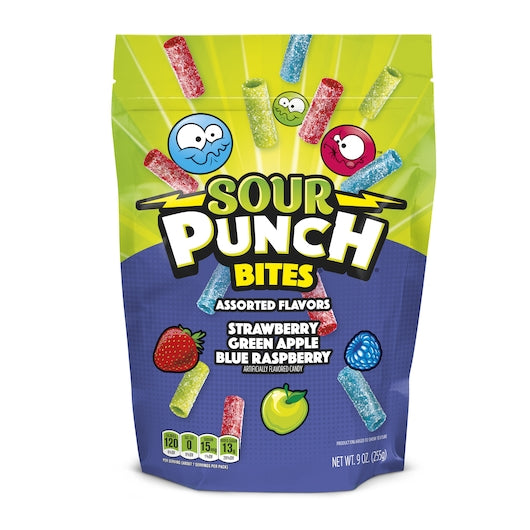 Sour Punch Bites Assorted Case/SUB 6/9 oz