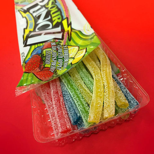 Sour Punch Straws Rainbow Case/Tray 24/4.5oz