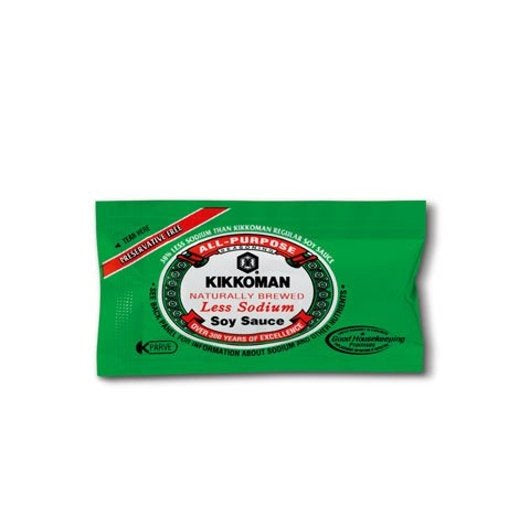 KIKKOMAN 500 6 ML LESS SODIUM PRESERVATIVE-FREE SOY SAUCE PACKETS