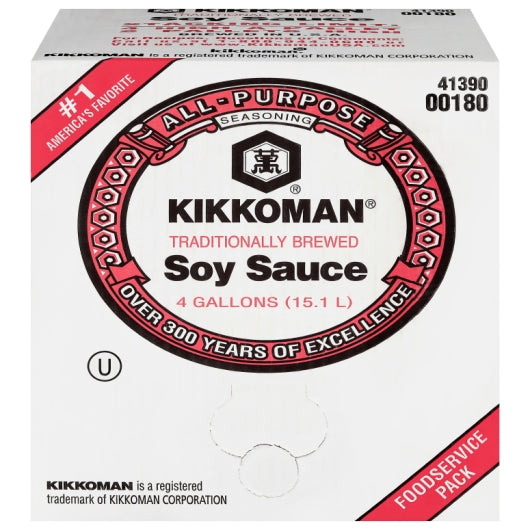 KIKKOMAN 4 GAL CUBEPACK SOY SAUCE