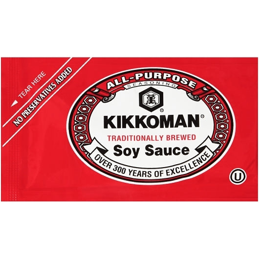 KIKKOMAN 200 6 ML NO PRESERVATIVES ADDED SOY SAUCE PACKETS