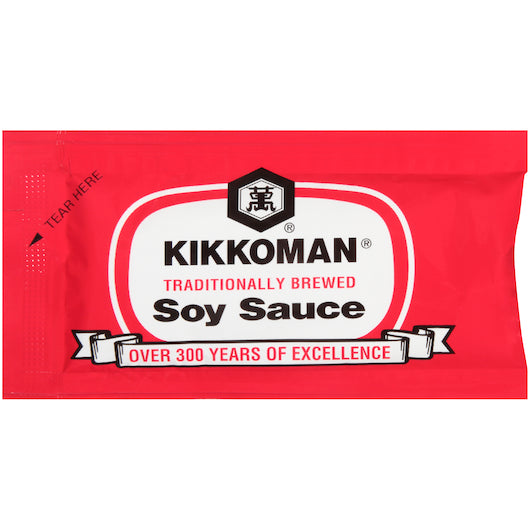 KIKKOMAN SOY SAUCE PACKETS 6 ML - CASE OF 500