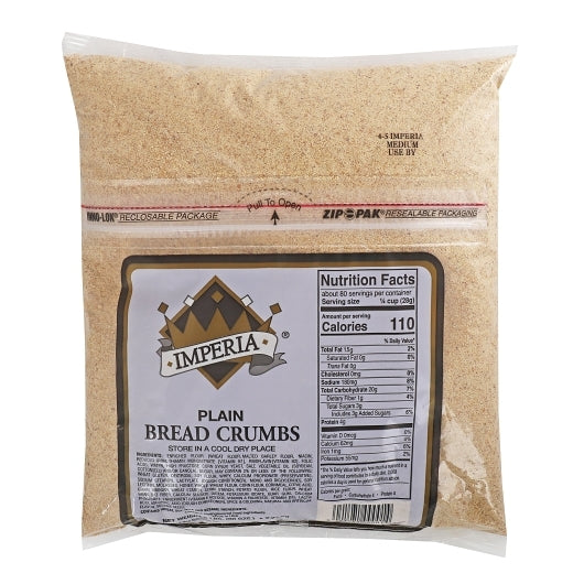 IMPERIA PLAIN FINE GRIND BREAD CRUMBS, 4 - 1 EA