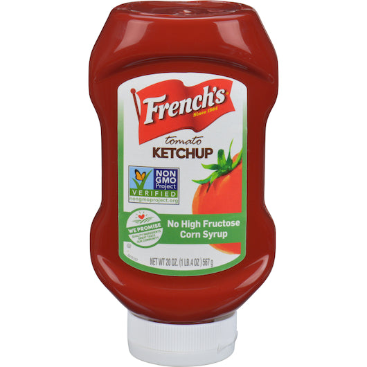 FRENCH'S TOMATO TOP DOWN KETCHUP BOTTLE, 30 -20 OZ