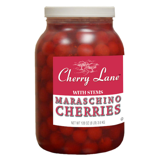 CHERRY LANE MARASCHINO CHERRY WITH STEM, 4 - 1 GA