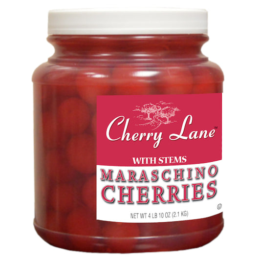 CHERRY LANE MARASCHINO CHERRY WITH STEM, 6 - 0.5 GA