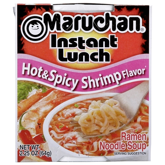 Maruchan Instant Lunch Hot & Spicy Shrimp Noodles Case