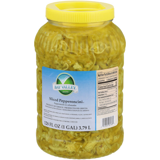 BAY VALLEY 1 GAL SLICED PEPPERONCINI 1000-1230 COUNT-CASE OF 4