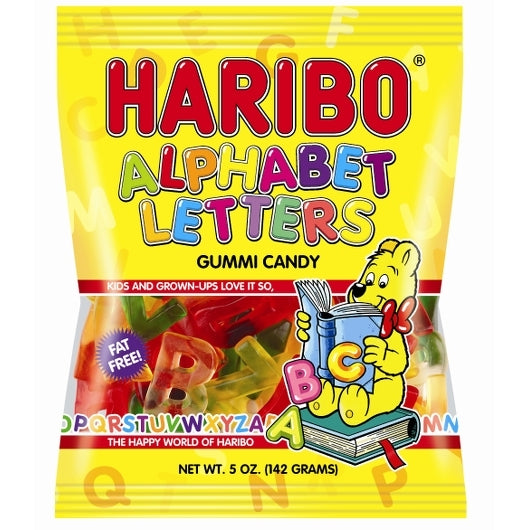 Haribo Confectionery Alphabet Letters 5oz