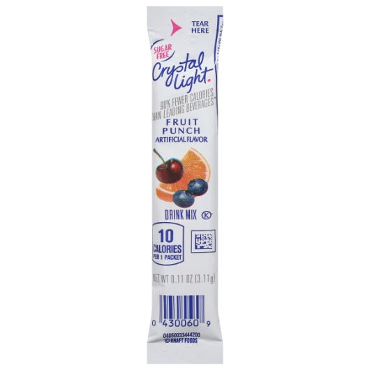 CRYSTAL LIGHT FRUIT PUNCH, BEVERAGE ON THE GO, 4 - 30 - 0.11 OZ