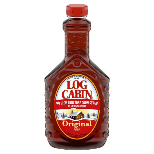 Log Cabin Original Syrup for Pancakes and Waffles, 24 oz. (Pack of 12)
