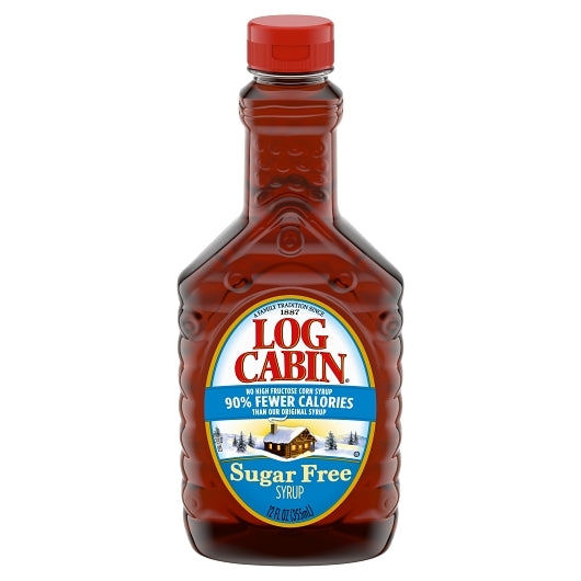 Log Cabin Sugar Free Syrup, 12 FL OZ (Pack of12)