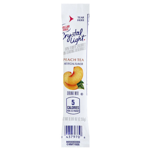 CRYSTAL LIGHT PEACH DRINK MIX KOSHER,, 4 - 30- 0.09 OZ