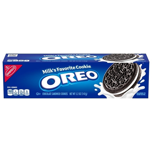 NABISCO OREO CHOCOLATE COOKIES-CONVENIENCE PACK 5.2 OZ x 12