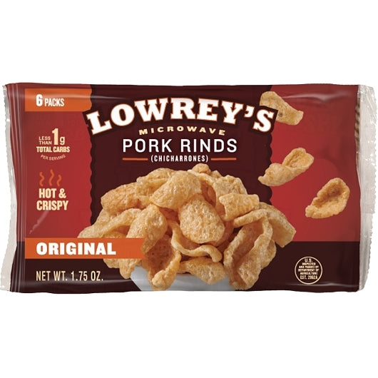 Lowreys Original Bacon Curls 1.75oz 8-6ct box