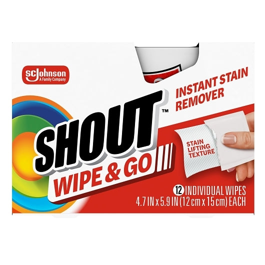 SHOUT WIPES 12 COUNT, 12 - 12 EA