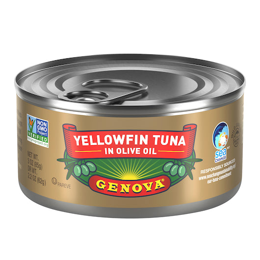 Genova Premium Yellowfin Tuna in Olive Oil 24pack of 3 ounces