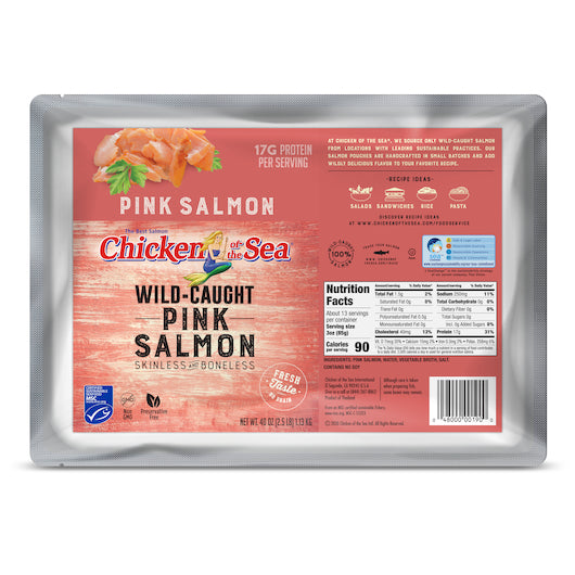 Chicken of the Sea Skinless/Boneless Pink Salmon Pouch 6/40 ounce
