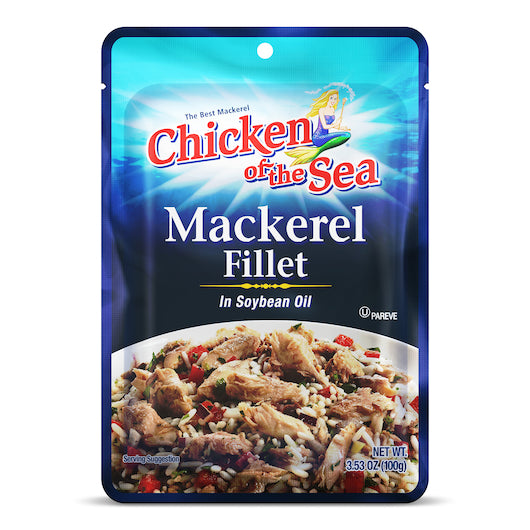 Chicken of the Sea Mackerel in Soy Oil Pouch 24/3.53 ounce