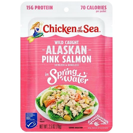 Chicken of the Sea Skinless/Boneless Pink Salmon Pouch 12/2.5 ounce
